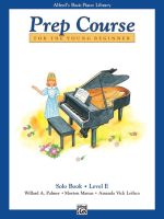 หนังสือเปียโน Alfreds Basic Piano Prep Course : Solo Book Book E