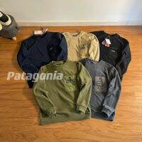 Patagonia ผ้าฟลีซติดคอกลมกลางแจ้งฉลากขนาดเล็กโลโก้ PATAP-6 Sweter Saku ฤดูหนาวชายและหญิงรุ่นคู่