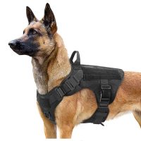 Tactical Dog Harness Military Pet German Shepherd  Pet Training Vest Dog Harness and Leash Set for Small Medium Large Dogs Leashes