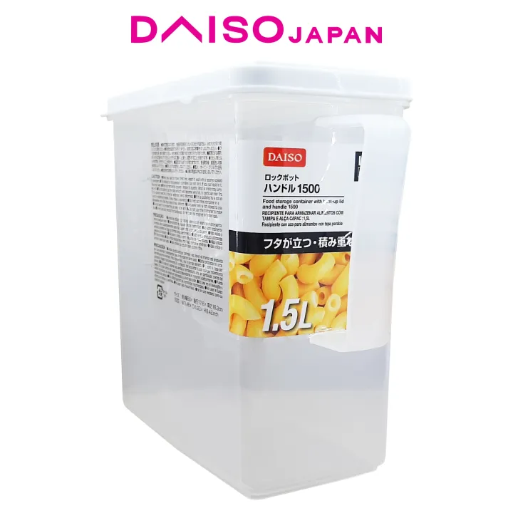Daiso Food Storage Container with Bent Lid 1.5L Lazada PH