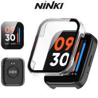 NINKI Realme Watch 3กรณีที่มีการป้องกันหน้าจอ,ฮาร์ดพีซีกรอบบางเฉียบกรณีบางทุกรอบขอบป้องกันกันชนปกคลุมสำหรับ Realme Watch 3กรณี