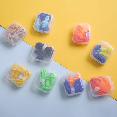 【CW】✑  5 Pairs of Soft Anti-Noise Ear Plug Silicone Foam Tapered Earplug Swim Diving Noise Reduction Insulation
