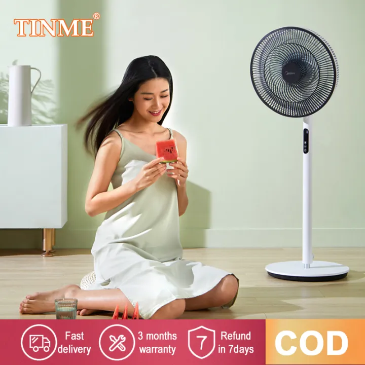 TINME Electric Fan remote control or button floor fans stand Fan 12/16