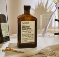 Aesop Mouthwash 500ml. ไม่มีบิกเกอร์ น้ำยาบ้วนปากช่วยมอบความสดชื่น และดูแลสุขภาพในช่องปาก สูตรปราศจากแอลกอฮอล์ เพื่อลดกลิ่นปาก มอบกลิ่นหอมสดชื่น