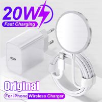 ✢ 20W Original Macsafe Magnetic Wireless Fast Charger For iPhone 13 12 11 14 Pro Max Mini Plus XR XS USB Type C Cable Accessories