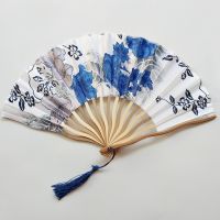 Ancient Style Ink Painting Folding Fan Chinese Style Classical Hanfu Folding Fan Dance Fan