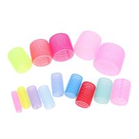 6*Hair Rollers Self Grip Hook Hair Curlers Heatless Hair Roller Salon Hair Dressing Curlers Jumbo Size Sticky Hair Styling Tools Cleaning Tools