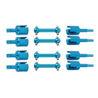 4X Metal Dog Bone Drive Shaft Wheel Axle Gearbox Cup Joint Set for 1/10 TT01 TT01D TT01E TT02