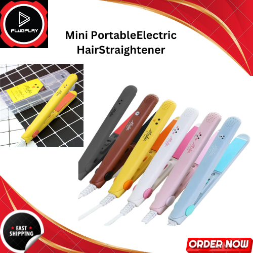 Mini Portable Electric Hair Straightener Safety Hair Care Splint Perm