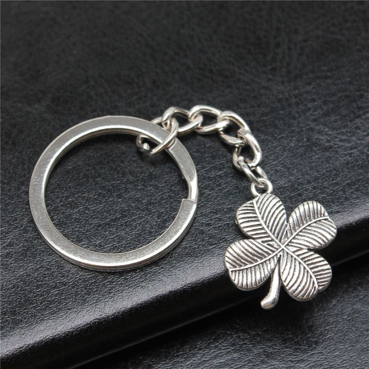 keychain-holder-souvenirs-gift-vintage-handmade-antique-silver-color-20x18mm-four-leaf-clover-pendant-keyring-key-chains