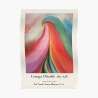 Georgia O Keeffe Exhibition Poster For  Poster Print Funny Wall Decor Art Room Vintage Modern Picture Decoration Home No Frame Pipe Fittings Accessori