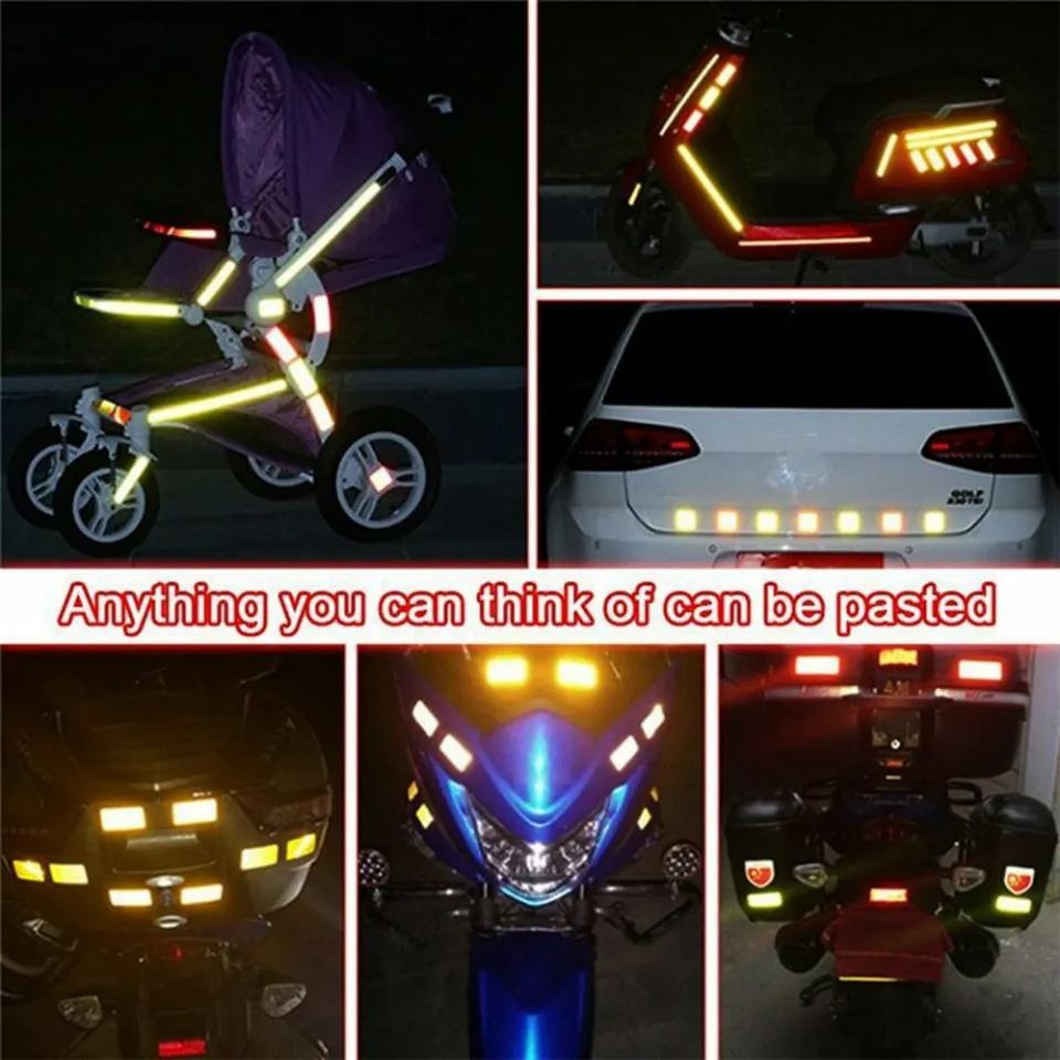 Reflective Stickers for Electric Scooter, Waterproof Night Reflective Film  Sticker Fluorescent , Scooter Motorcycle Fluorescent Decal Pedal Stickers  Accessories for XIAOMI 