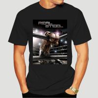 New People Champions Real Steel Movie Atom Robot Mens Black T-Shirt Size S-3XL