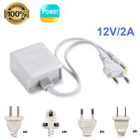 อะแดปเตอร์กล้อง PTZ AC 100-240V อินพุต DC 12V 2A เอาต์พุตแหล่งจ่ายไฟ EU Plug Power Adapter Charger สําหรับกล้องวงจรปิดเฝ้าระวัง