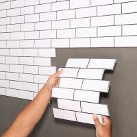 [hot]SelfAdhesive Wallpaper DIY Brick Stone Pattern Waterproof Tile Wall Stickers Home Decoration Kitchen Living Room Papier Peint