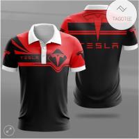 Tesla Car Sport Polo Shirt Sale