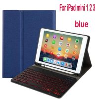 สำหรับ Ipad Mini 1 2 3 Backlit เคสแป้นพิมพ์บลูทูธไร้สายสำหรับ Apple Ipad Mini 4 Ipad Mini 4 5ฝาครอบ