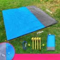 200x210cm Pocket Picnic Waterproof Beach Mat Sand Free Blanket Camping Outdoor Picknick Tent Folding Cover Bedding Sleeping Pads