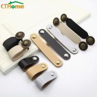 【cw】 Wardrobe Soft Leather Dresser Handles Drawer Pulls Cabinet Door Knobs And