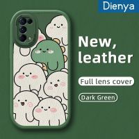 เคส Dienya สำหรับ OPPO Reno 5 Pro 5K 5G Reno 4 Reno 2 2F Reno 2Z ค้นหา X3 Lite เคสการ์ตูนไดโนเสาร์หลากสีน่ารักสีขาวและสีเขียวบางๆนุ่มหนังเคสมือถือกันกระแทกเคสกันกระแทกป้องกันการหล่น