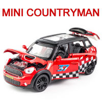 1:32มินิ COUNTRYMAN D Iecast ล้อแม็กรถของเล่นรุ่นโลหะมินิคูเปอร์รุ่นที่มี6ประตูเปิดยานพาหนะของเล่นสำหรับเด็กคอลเลกชัน