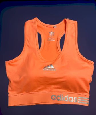 ลดแรง!! สปอร์ตบราสำหรับออกกำลังกาย Adidas  Size XL สีส้ม