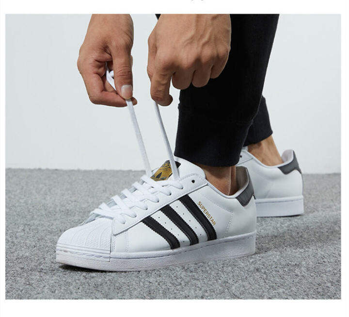 ส่วนลดโปรโมชั่น-adidas-clover-superstar-รองเท้าผ้าใบผู้ชายและผู้หญิง-รองเท้าลำลอง-รองเท้าวิ่ง