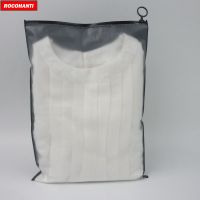 100 pcs Custom LOGO Printed Strong Plastic Ziplock Bag Black Frosted Thick PVC Zipper Zip Lock Packaging Bag For Tshirt Clothing