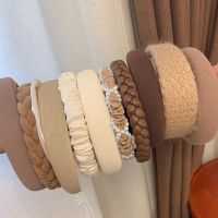 【CW】 Wide Hair Bands Headdress Color Hairband Bezel Headband Hoop Female Fashion Accessories