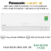Máy lạnh Panasonic Inverter 1.5 HP CU CS-PU12ZKH-8M - Mẫu mới năm 2023