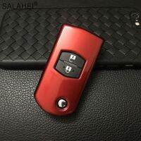 High quality ABS Key Holder Car Key Cover Case For Mazda 2 3 5 6 CX7 CX9 RX8 MX5 MPV Demio 2 Button Remote New Car Flip Key Case Key Chains