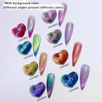 【CW】 8 Color 9D Gel Thread Glitter Color-changing Phototherapy Varnish Manicure