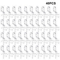 40pcs Plastic Clear Channel Sturdy Retainer Double Slat Durable Horizontal Blinds Mini Drapery Holder Hardware Easy Installation Valance Clip