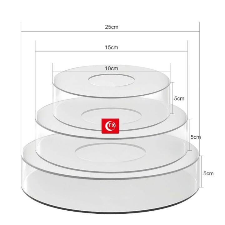 hot-display-board-5cm-height-round-tray-refillable-base-elevator-for-wedding-birthday