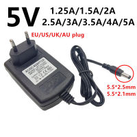 5 V 5โวลต์ AC DC Universal Power Adapter Supply 1.5A 5A 2A 2.5A 3A อะแดปเตอร์220V ถึง5 V 5.5มม. อะแดปเตอร์