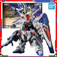 หุ่นยนต์ประกอบตุ๊กตาขยับแขนขาได้ X10A ปีกกันดั้ม Bandai เป็นของขวัญสำหรับเด็ก MGSD ZGMF ต้นฉบับชุดประกอบโมเดลของเล่นแบบชุดสะสมหุ่นยนต์อะนิเมะสำหรับเด็ก