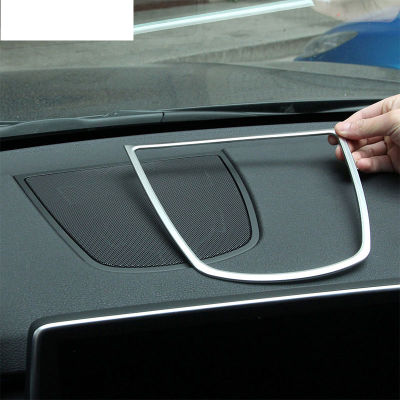ABS โครเมี่ยมแผงควบคุมรถลำโพงกรอบครอบตัดสติกเกอร์สำหรับ BMW X5 X6 F15อุปกรณ์ F16รถจัดแต่งทรงผม2014-UP