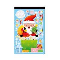 Greenbox ไฟฟ้าสถิตสติกเกอร์กันน้ำที่ถอดออกได้ Self-Adhesive Traceless Peel และ Stick Window Dressing PVC คริสต์มาส Xmas Snowman Elk รูปลอกหน้าต่างสำหรับปาร์ตี้