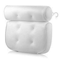 3D Mesh Spa Bath Pillow Bathtub Neck and Back Rest Support Pillow with Suction Cups for Home Bathroom Accessories