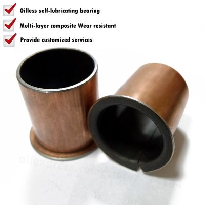 ▤○ SF-1F 10080 10090 10100 10120 10150 10200 12060 12070 Flange Self Lubricating Composite Bearing Bushing Sleeve Oil free Sliding