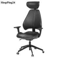 เก้าอี้สำหรับเล่นเกม GRUTTSPEL Gaming Smart Chair ปรับได้ 6 ฟังก์ชัน หนังเกรนฟอกย้อม Chair Gaming Smart functions GRUTTSPEL 6 functions adjustable grain leather from cattle