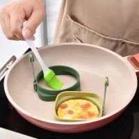 ▣❉ Fried Egg Mold High Temperature Resistance Flexible Food Grade Double sided Square Round Egg Fryer Mould for Home