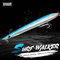 เหยื่อตกปลา Surf Kingdom-Walker 155มม. 180มม. เหยื่อทรงดินสอลอยและจมเหยื่อแข็งเหยื่อล่อปลาแบบแข็งการกระทำที่ดี Wobblers ตกปลา