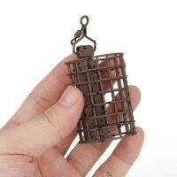 Carp Fishing Cage Nesting Device Feeder 20-60g Lure Cage Feeder Basket Round Square Metal Swivel Feeders Fish Tackle Accessory Accessories