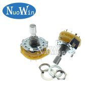 1pc RS25 Band switch 1P11T 2P4T 2P5T 2P6T 3P3T 3P4T 4P3T Rotary Switch Selector Band Knurl Shaft Panel Mount