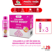 Collagen uống HA cấp ẩm sáng da Welson Beauty Water Boost 1 hộp x 6 chai