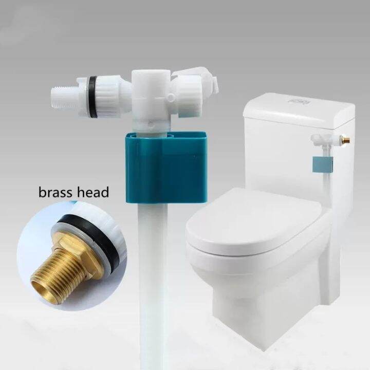 G1/2 Side Entry Toilet Inlet Valve Cistern Fitting Adjustable Float
