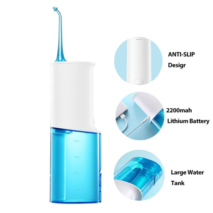 soocas-เครื่องฉีดน้ำในปากแบบพกพา-w3-usb-ชาร์จได้-ไหมขัดฟันพลังน้ำทันตกรรมไหลของน้ำที่มั่นคงชุดทำความสะอาดฟันกันน้ำ-ipx7ในห้องน้ำ