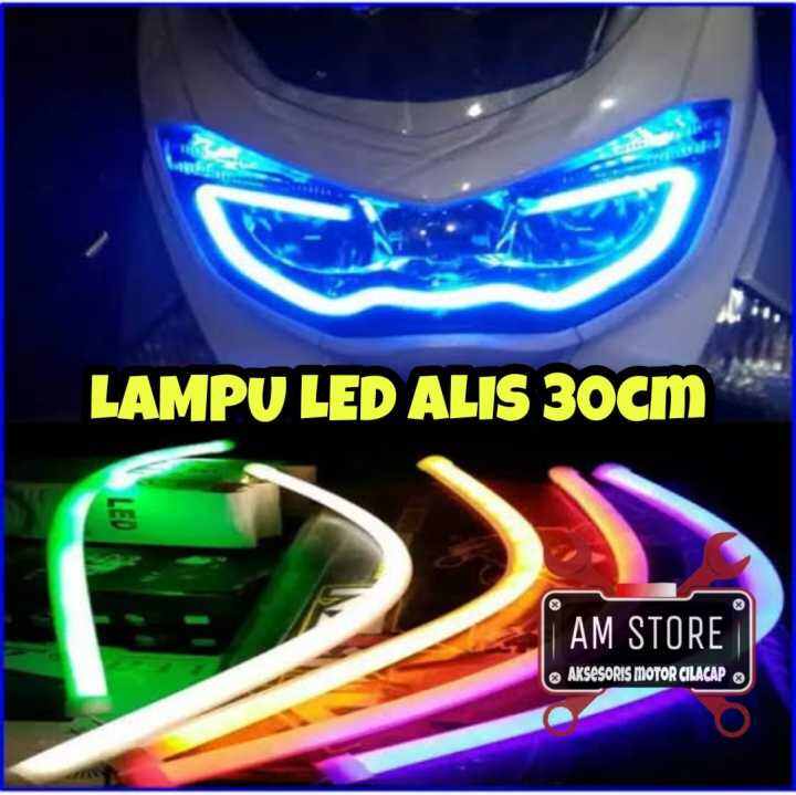 Lampu Alis Drl Red Fleksible Cm Cm Nmax Pcx Aerox Scoopy Vario Beat