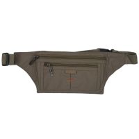 Polyester belt pouch and with a zipper Military Green Unisex Sport